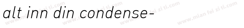 alt inn din condense字体转换